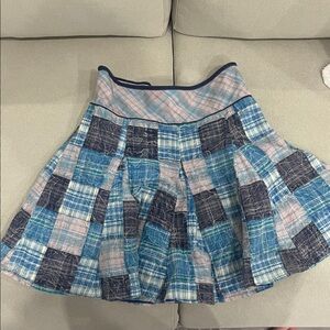 Free People Plaid Flared Mini Skirt